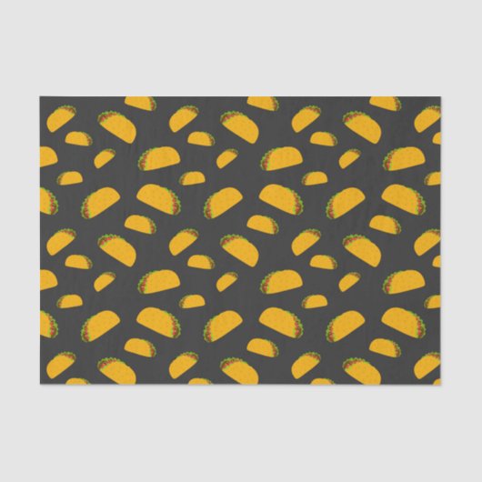 Cool and fun yummy taco pattern seidenpapier (Vorderseite)
