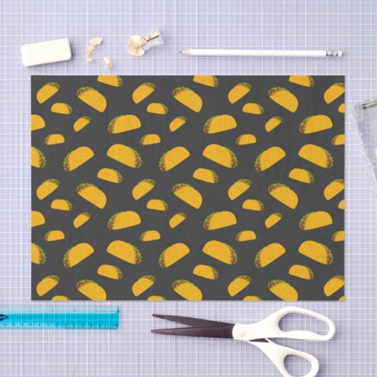 Cool and fun yummy taco pattern seidenpapier (Handwerk)