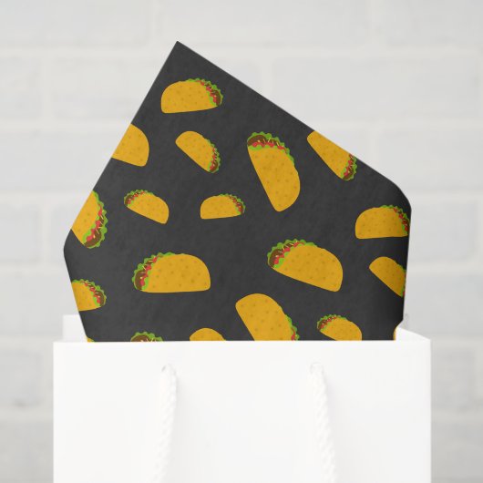 Cool and fun yummy taco pattern seidenpapier (Geschenktüte)