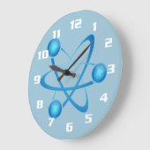 Cool and Nerdy Große Wanduhr (Winkel)