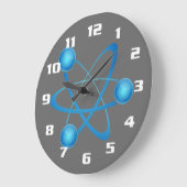 Cool and Nerdy Große Wanduhr (Winkel)