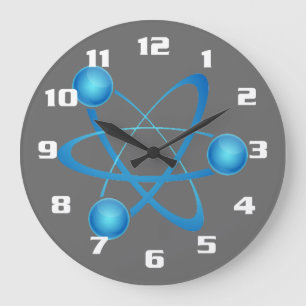 Cool and Nerdy Große Wanduhr