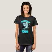 Cool And Smart Shark For 100 Days Of School T-Shirt (Vorne ganz)