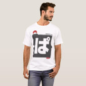 Cool and stylish Japanese Hiragana T-shirt "ぱ" (Vorne ganz)