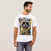 Cool, Angesagt, trendy Fluffy Raccoon T-Shirt (Vorne ganz)