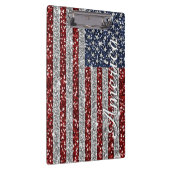 Cool angesagter Amerika-Flaggen glänzenden Imitate Klemmbrett (Rechts)