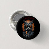 Cool Angesagter Cat Thunder_Cove Button (Vorne & Hinten)