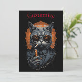 Cool Angesagter Cat Thunder_Cove Einladung (Stehend Vorderseite)