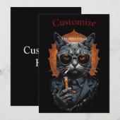 Cool Angesagter Cat Thunder_Cove Einladung (Vorne/Hinten)