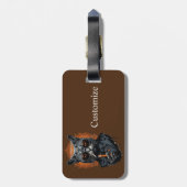 Cool Angesagter Cat Thunder_Cove Gepäckanhänger (Rückseite vertikal)