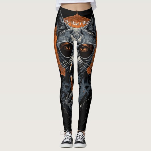 Cool Angesagter Cat Thunder_Cove Leggings (Vorderseite)