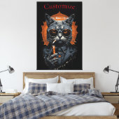 Cool Angesagter Cat Thunder_Cove Leinwanddruck (Insitu (Schlafzimmer))