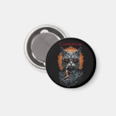 Cool Angesagter Cat Thunder_Cove Magnet (Vorderseite/Rückseite)
