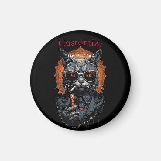 Cool Angesagter Cat Thunder_Cove Magnet (Vorne)
