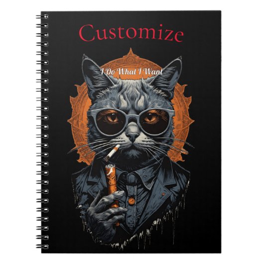 Cool Angesagter Cat Thunder_Cove Notizblock (Vorderseite)