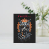 Cool Angesagter Cat Thunder_Cove Postkarte (Stehend Vorderseite)