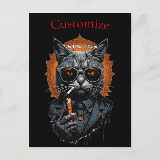 Cool Angesagter Cat Thunder_Cove Postkarte (Vorderseite)