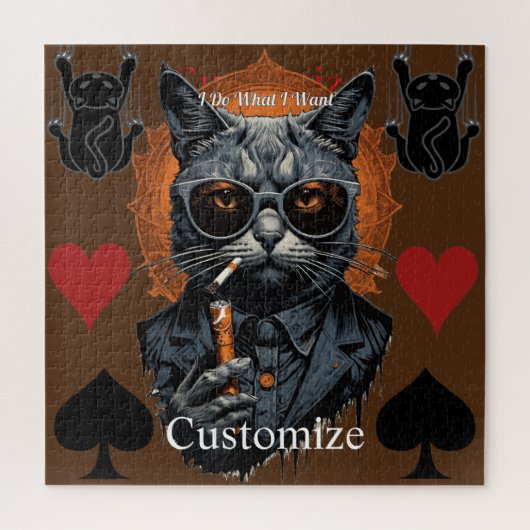 Cool Angesagter Cat Thunder_Cove Puzzle (Vertikal)
