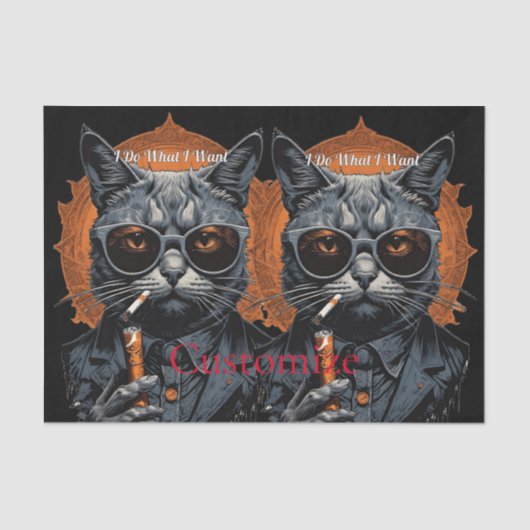 Cool Angesagter Cat Thunder_Cove Seidenpapier (Vorderseite)