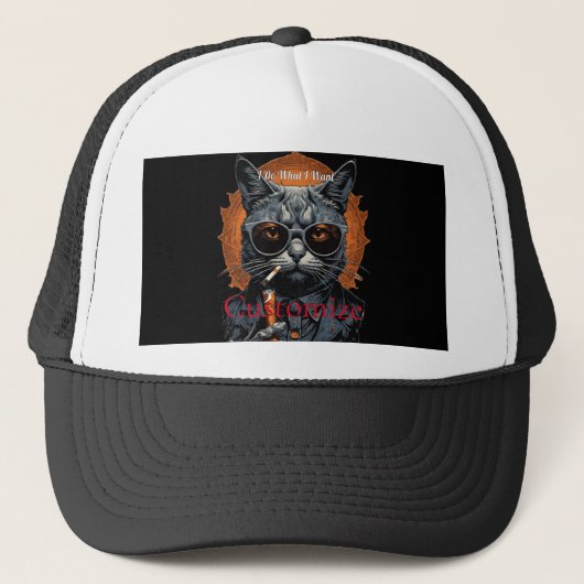 Cool Angesagter Cat Thunder_Cove Truckerkappe (Vorderseite)
