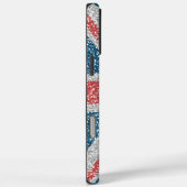 Cool angesagter UK Union Jack Flag Imitats Glitzer Case-Mate iPhone Hülle (Rückseite / Rechts)
