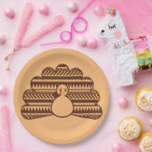 cool angesagter Urlaub Truthahn Erntedank Pappteller (Party)