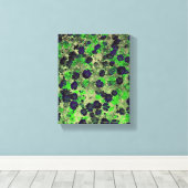 Cool angesagtes, florales Abstraktes Design Leinwanddruck (Insitu (Holzboden))