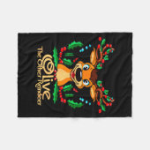 Cool Animal Designs And More Olive The Other Reind Fleecedecke (Vorderseite (Horizontal))