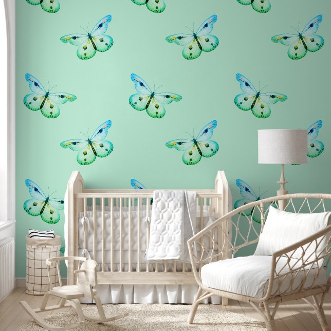 Cool Animal Pattern - Butterfly 1c Tapete (Kinder)