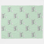 Cool Animal Pattern - Cute Birds 1 Fleecedecke (Vorderseite (Horizontal))