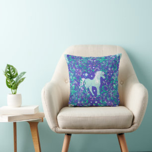 Cool Animal Pattern - Mandala Unicorn 1 Kissen