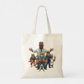 Cool Animals Squad Kids Valentine Classroom Exchan Tragetasche (Rückseite)