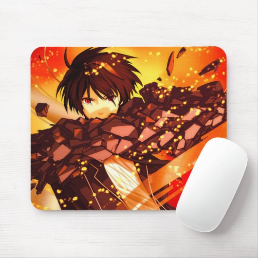 Cool Anime Boy Mousepad – Stylish Desk Pad for Ota (Mit Mouse)