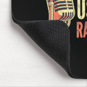 Cool Announcer Voice Humor Vintage Broaasting Stud Mousepad (Ecke)