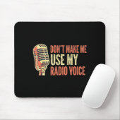 Cool Announcer Voice Humor Vintage Broaasting Stud Mousepad (Mit Mouse)
