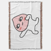 Cool Apeach Decke (Vorderseite Vertikal)