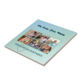 Cool Aqua 6-Photo Family Tribute Fliese (Seite)