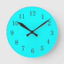Cool Aqua Blue Kitchenwall Clock