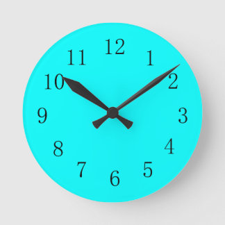 Cool Aqua Blue Kitchenwall Clock Runde Wanduhr