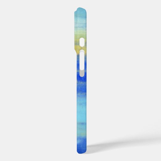 Cool Aqua Blue Turquiose Nautical Abstract Case-Mate iPhone Hülle (Rückseite / Links)