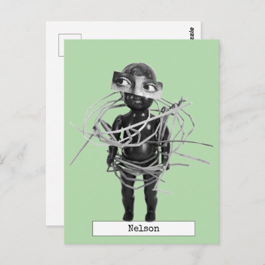 Cool Art Doll Postkarte (Vorne/Hinten)