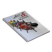 Cool Art & Wine Foto Notebook! Notizblock (Rechte Seite)