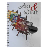 Cool Art & Wine Foto Notebook! Notizblock (Vorderseite)