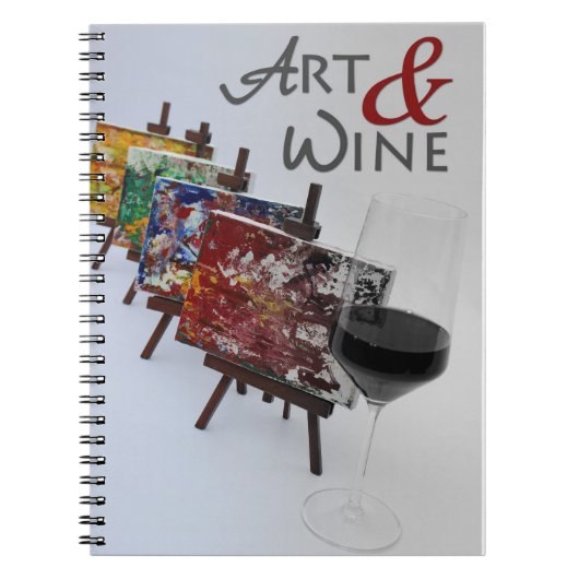 Cool Art & Wine Foto Notebook! Notizblock (Vorderseite)