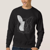 Cool Artistic Rabbit Sweatshirt (Vorderseite)