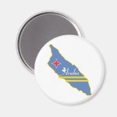 Cool Aruba Magnet (Vorderseite/Rückseite)