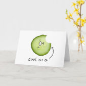 cool as a cucumber greecard karte (Gelbe Blume)