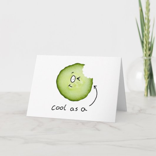 cool as a cucumber greecard karte (Vorderseite)