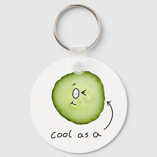 cool as a cucumber key chain schlüsselanhänger (Vorderseite)