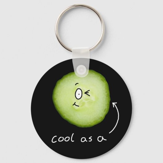 cool as a cucumber key chain schlüsselanhänger (Vorderseite)